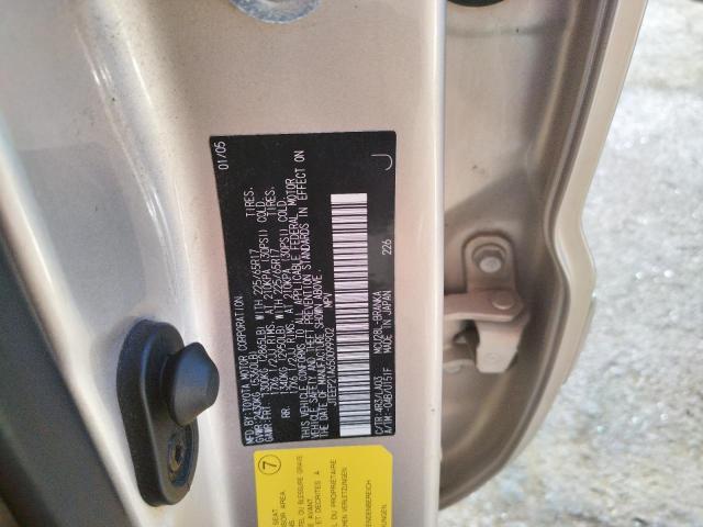 Photo 10 from auction – 2005 TOYOTA HIGHLANDER with VIN JTEEP21A650099902