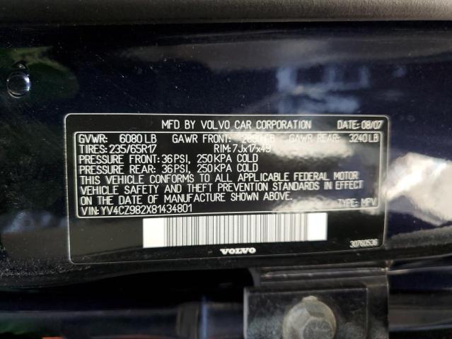 Photo 10 from auction – 2008 VOLVO XC90 3.2 with VIN YV4CZ982X81434801