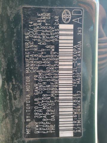 Photo 10 from auction – 2014 TOYOTA COROLLA EC with VIN 2T1BPRHE6EC126627