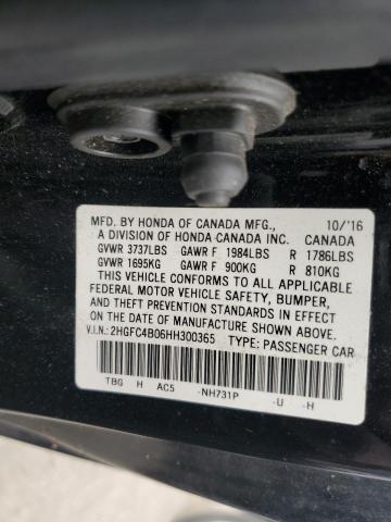 Photo 10 from auction – 2017 HONDA CIVIC LX with VIN 2HGFC4B06HH300365