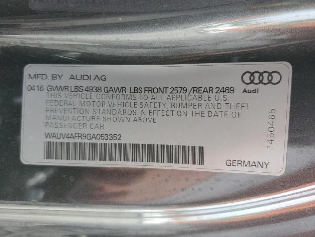 Photo 10 from auction – 2016 AUDI S5 PRESTIG with VIN WAUV4AFR9GA053352
