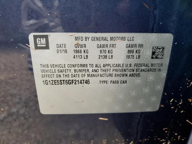 Photo 10 from auction – 2016 CHEVROLET MALIBU LT with VIN 1G1ZE5ST6GF214746