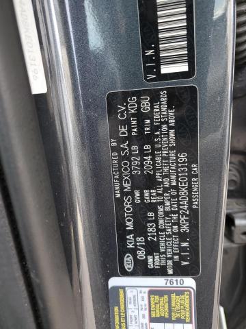 Photo 10 from auction – 2019 KIA FORTE FE with VIN 3KPF24AD8KE013196