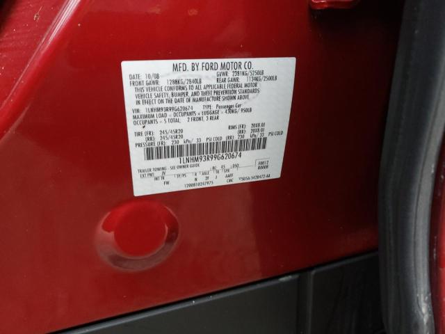 Photo 10 from auction – 2009 LINCOLN MKS with VIN 1LNHM93R99G620674