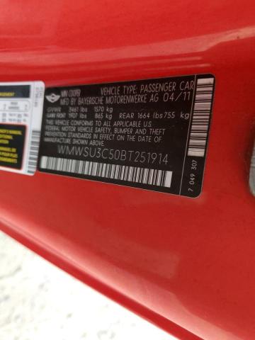 Photo 10 from auction – 2011 MINI COOPER with VIN WMWSU3C50BT251914