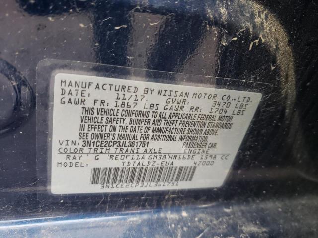 Photo 10 from auction – 2018 NISSAN VERSA NOTE with VIN 3N1CE2CP3JL361751