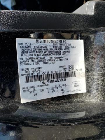 Photo 10 from auction – 2010 FORD FOCUS SES with VIN 1FAHP3GN1AW238638