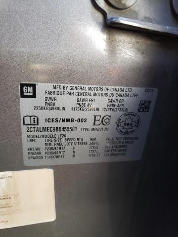 Photo 10 from auction – 2011 GMC TERRAIN SL with VIN 2CTALMEC9B6455501