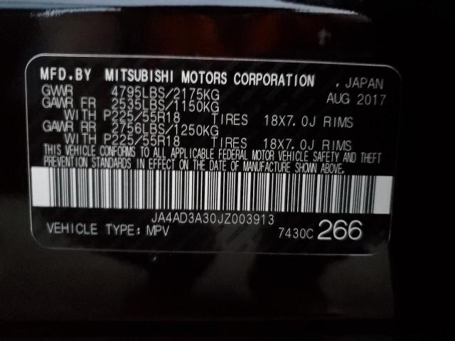 Photo 10 from auction – 2018 MITSUBISHI OUTLANDER with VIN JA4AD3A30JZ003913