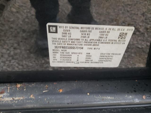 Photo 10 from auction – 2013 CADILLAC SRX PREMIU with VIN 3GYFNEE32DS573194
