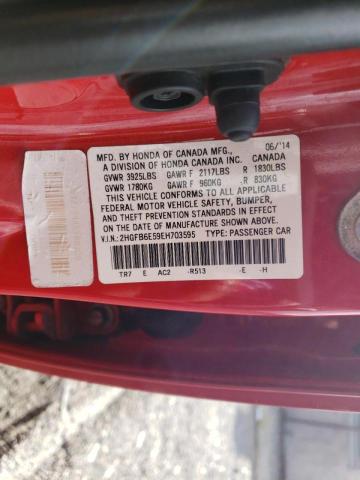 Photo 10 from auction – 2014 HONDA CIVIC SI with VIN 2HGFB6E59EH703595