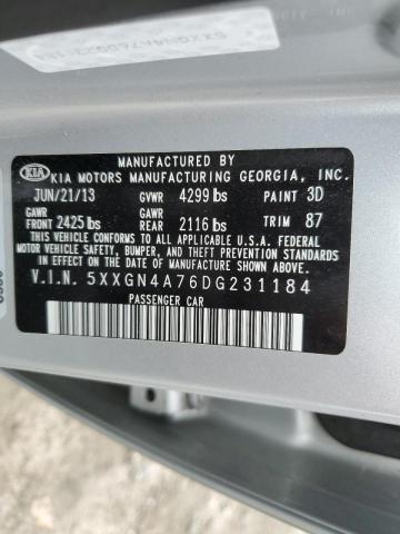 Photo 10 from auction – 2013 KIA OPTIMA EX with VIN 5XXGN4A76DG231184