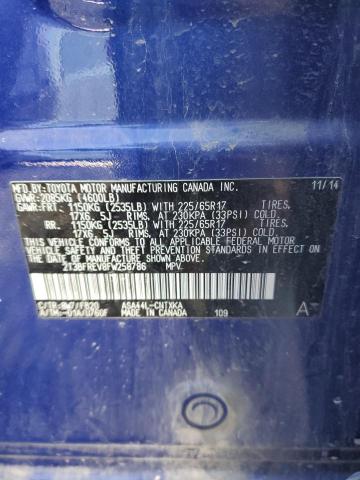 Photo 10 from auction – 2015 TOYOTA RAV4 LE with VIN 2T3BFREV8FW258786