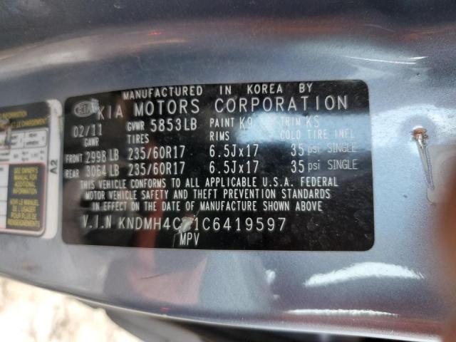 Photo 10 from auction – 2012 KIA SEDONA EX with VIN KNDMH4C71C6419597