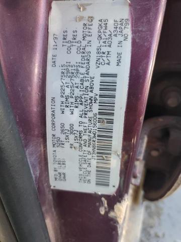 Photo 10 from auction – 1998 TOYOTA 4RUNNER SR with VIN JT3HN86R3W0156006