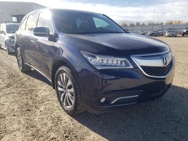 ACURA MDX TECHNO 2014 with VIN 5FRYD4H47EB504557 - Photo from auction