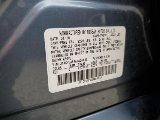 Photo 10 from auction – 2010 INFINITI G37 BASE with VIN JN1CV6AP7AM404133