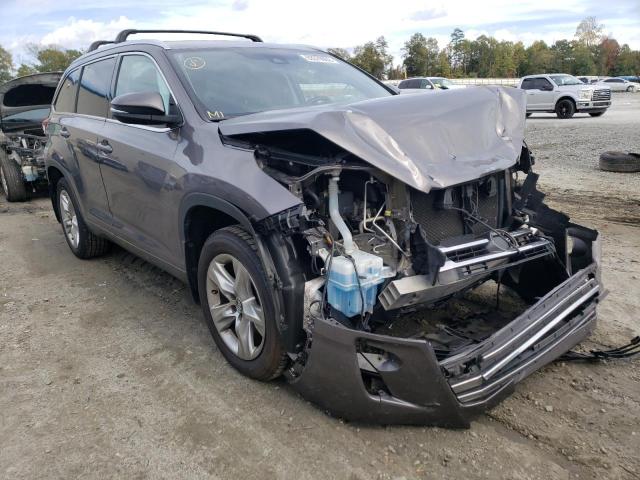 TOYOTA HIGHLANDER 2017 with VIN 5TDDZRFH6HS425014 - Photo from auction