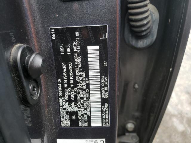 Photo 10 from auction – 2014 TOYOTA 4RUNNER SR with VIN JTEBU5JR8E5185122