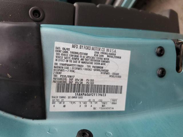 Photo 10 from auction – 2002 FORD THUNDERBIR with VIN 1FAHP60A92Y119623