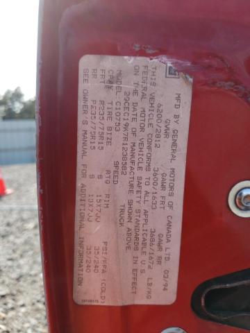 Photo 10 from auction – 1994 CHEVROLET GMT-400 C1 with VIN 2GCEC19K7R1238582