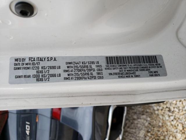 Photo 10 from auction – 2018 RAM PROMASTER with VIN ZFBERFAB2J6K04492