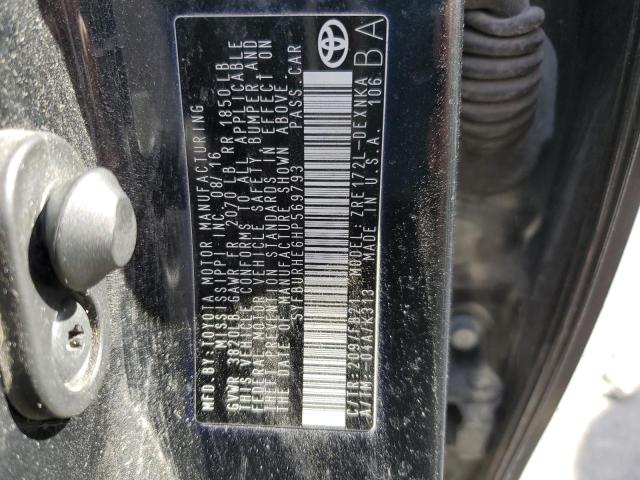 Photo 10 from auction – 2017 TOYOTA COROLLA L with VIN 5YFBURHE6HP569793