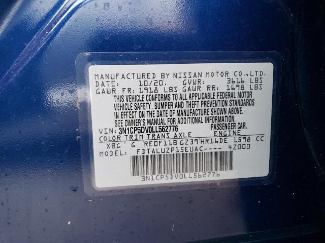 Photo 10 from auction – 2020 NISSAN KICKS SR with VIN 3N1CP5DV0LL562776