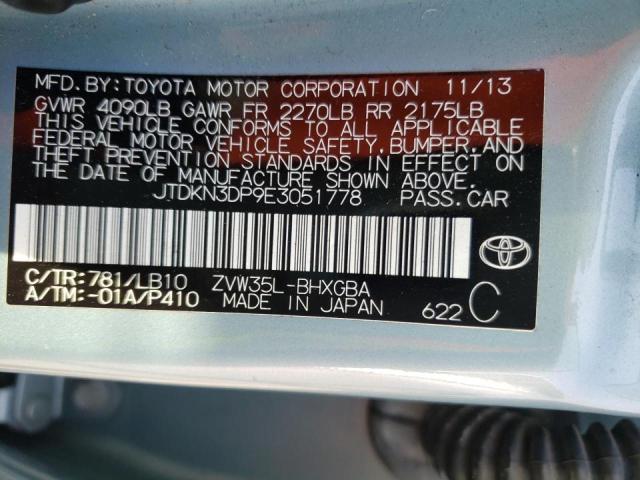 Photo 10 from auction – 2014 TOYOTA PRIUS PLUG with VIN JTDKN3DP9E3051778