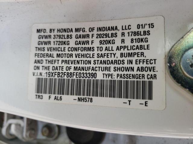 Photo 10 from auction – 2015 HONDA CIVIC EX with VIN 19XFB2F88FE033390