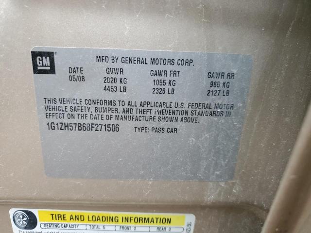 Photo 10 from auction – 2008 CHEVROLET MALIBU 1LT with VIN 1G1ZH57B68F271506