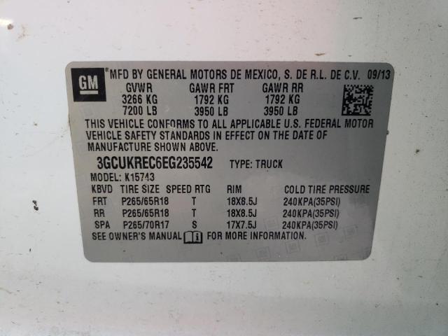 Photo 10 from auction – 2014 CHEVROLET SILVERADO with VIN 3GCUKREC6EG235542
