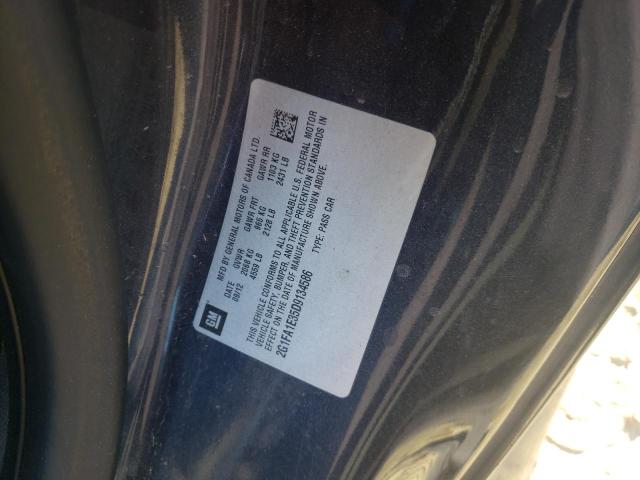 Photo 10 from auction – 2013 CHEVROLET CAMARO LS with VIN 2G1FA1E35D9134586