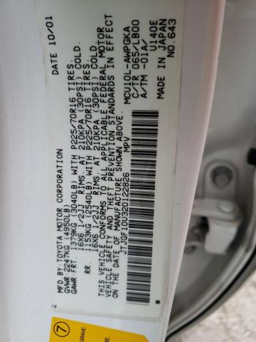 Photo 10 from auction – 2002 LEXUS RX 300 with VIN JTJGF10U320122826