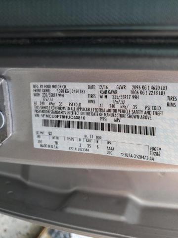 Photo 10 from auction – 2017 FORD ESCAPE S with VIN 1FMCU0F78HUC40810