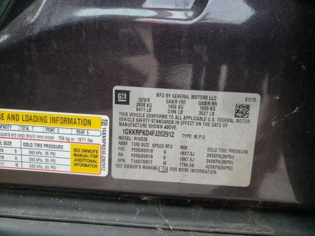 Photo 10 from auction – 2015 GMC ACADIA SLE with VIN 1GKKRPKD4FJ262912