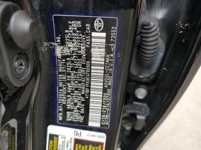 Photo 10 from auction – 2014 TOYOTA CAMRY L with VIN 4T1BF1FK9EU780906