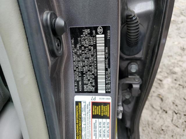 Photo 10 from auction – 2015 TOYOTA CAMRY LE with VIN 4T4BF1FKXFR476474