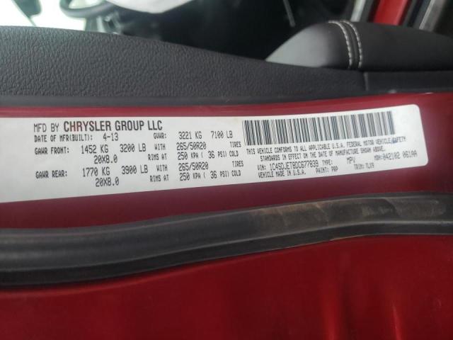 Photo 10 from auction – 2013 DODGE DURANGO with VIN 1C4SDJET8DC677839