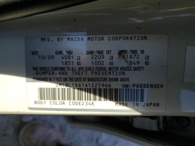 Photo 10 from auction – 2010 MAZDA 3 S with VIN JM1BL1S61A1225966