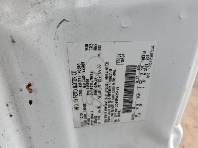 Photo 10 from auction – 2005 FORD RANGER with VIN 1FTYR10D95PA35488
