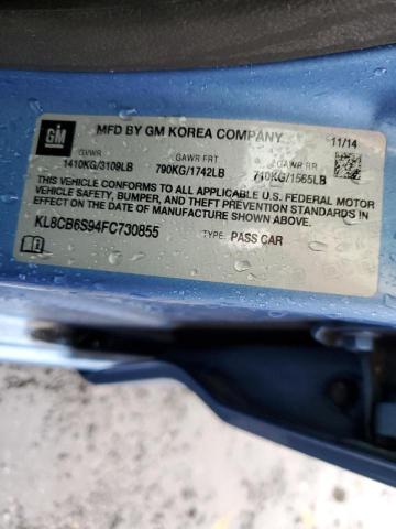 Фото 10 с аукциона – 2015 CHEVROLET SPARK LS с VIN KL8CB6S94FC730855