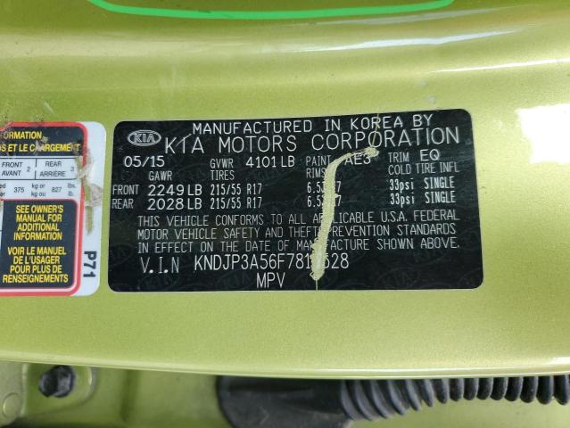 Photo 10 from auction – 2015 KIA SOUL + with VIN KNDJP3A56F7816528
