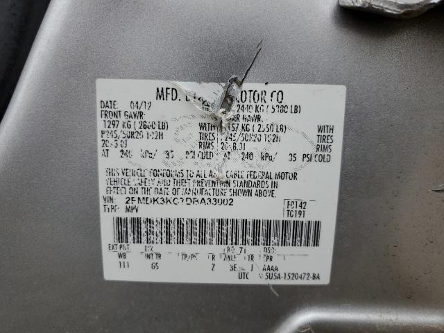 Photo 10 from auction – 2013 FORD EDGE LIMIT with VIN 2FMDK3KC7DBA33002