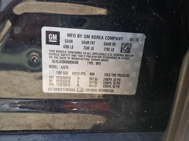 Photo 10 from auction – 2019 BUICK ENCORE PRE with VIN KL4CJASB4KB898408