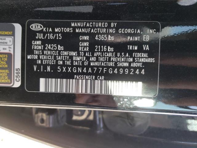 Photo 10 from auction – 2015 KIA OPTIMA EX with VIN 5XXGN4A77FG499244