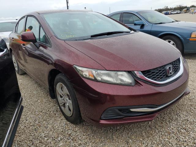 HONDA CIVIC LX 2013 with VIN 19XFB2F58DE072015 - Photo from auction