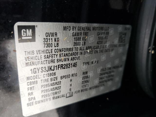 Photo 10 from auction – 2015 CADILLAC ESCALADE E with VIN 1GYS3JKJ1FR283146