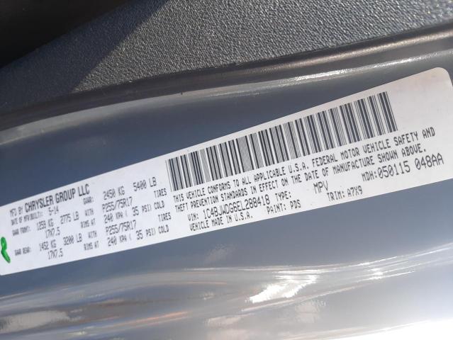 Photo 10 from auction – 2014 JEEP WRANGLER U with VIN 1C4BJWDG6EL288418