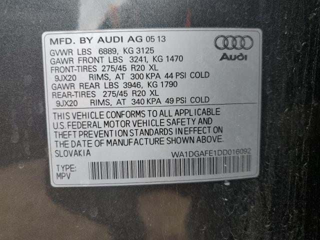 Photo 10 from auction – 2013 AUDI Q7 PRESTIG with VIN WA1DGAFE1DD016092